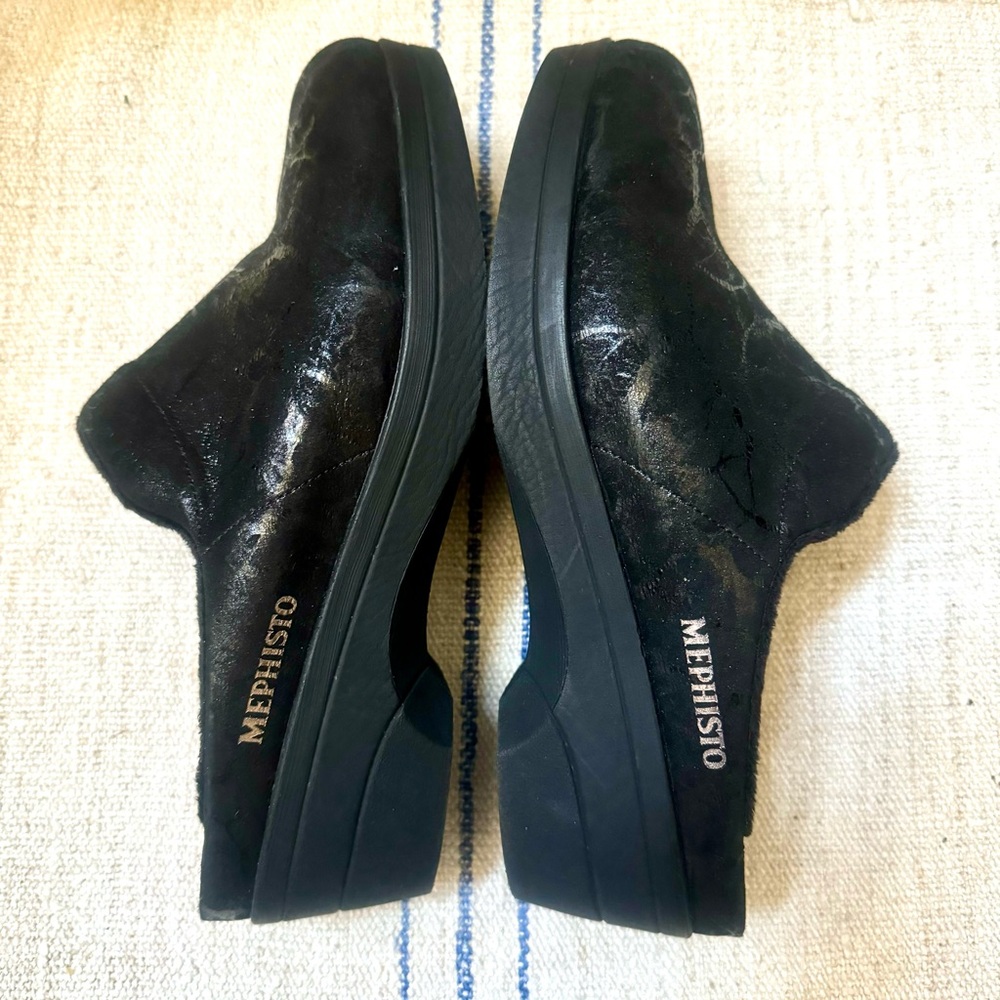 MEPHISTO Satty Metallic Leather Clogs